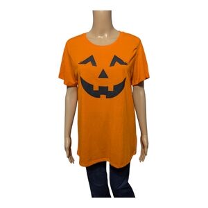 Way to Celebrate Halloween Pumpkin Face T-shirt L